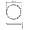 Plafoniera LED alba baie Philips Superslim CL550 Scene Switch 15W 2700k PC02633