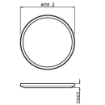 Plafoniera LED alba baie Philips Superslim CL550 Scene Switch 15W 4000k PC02635