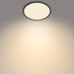 Plafoniera LED neagra baie Philips Superslim CL550 Scene Switch 18W 2700k PC02636