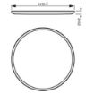 Plafoniera LED neagra Philips Superslim CL550 Scene Switch 22W 2700k PC02637
