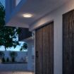 Plafoniera LED exterior alba Philips SuperSlim Scene Switch 15W 2700k IP54 PC02641