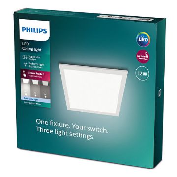 Imagine Panou LED alb Philips Touch CL560 Scene Switch 12W 4000k