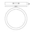 Plafoniera LED neagra Philips Magneos DL252 12W 2700k PC02663