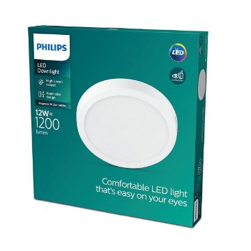 Plafoniera LED alba Philips Magneos DL252 12W 2700k PC02664