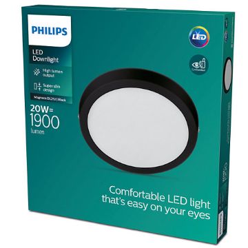 Plafoniera LED neagra Philips Magneos DL252 20W 2700k PC02666