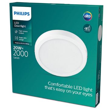 Imagine Plafoniera LED alba Philips Magneos DL252 20W 2700k PC02667
