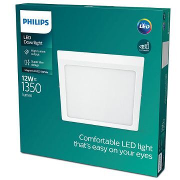 Imagine Plafoniera LED alba Philips Magneos DL252 12W 4000k PC02670