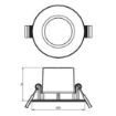 Set spoturi LED nichel incastrate Philips Sparkle SL261 3x5.5W 2700k PC02674