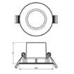 Set spoturi LED albe incastrate Philips Sparkle SL261 3x5.5W 2700k PC02676