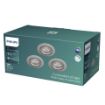 Set spoturi LED nichel incastrate Philips Sparkle SL261 3x5W 2700k PC02678