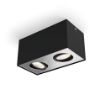 Plafoniera LED neagra Philips Box SELV 2x4.5W 2200-2700k PC02692