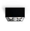 Plafoniera LED neagra Philips Box SELV 4x4.5W 2200-2700k PC02693