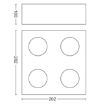 Plafoniera LED alba Philips Box SELV 4x4.5W 2200-2700k PC02695