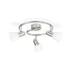 Plafoniera living Philips Burlap Chrome 3x40W PC02706