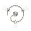 Plafoniera living Philips Burlap Chrome 3x40W PC02706