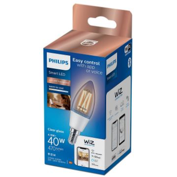 Imagine Bec LED Philips Smart E14 C35 4.9W 470lm Tunable White
