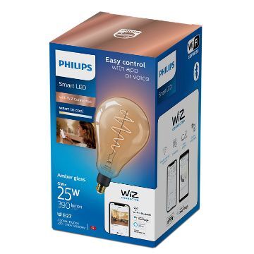 Imagine Bec LED Philips Smart Amber E27 PS160 6W 390lm Tunable White