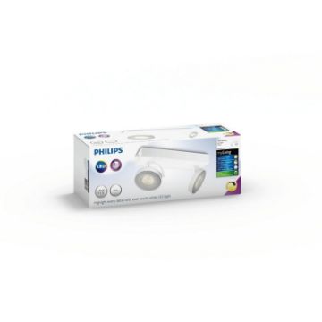 Plafoniera LED alba Philips Clockwork SELV 2x4.5W 2700k PC02715