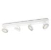 Plafoniera LED alba Philips Clockwork SELV 4x4.5W 2200-2700k PC02717