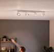 Plafoniera LED alba Philips Clockwork SELV 4x4.5W 2200-2700k PC02717