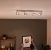 Plafoniera LED alba Philips Clockwork SELV 4x4.5W 2200-2700k PC02717