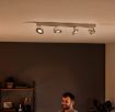 Plafoniera LED alba Philips Clockwork SELV 4x4.5W 2200-2700k PC02717
