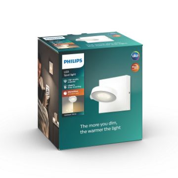 Plafoniera LED alba Philips Clockwork SELV 4.5W 2200-2700k PC02720