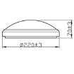 Plafoniera LED exterior Philips Doris Nickel 6W 640lm 4000k IP54 PC02722