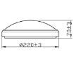 Plafoniera LED exterior Philips Doris White 6W 600lm 2700k IP54 PC02725