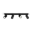 Plafoniera spot neagra Philips Kosipo 4x5.5W GU10 PC02729