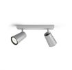 Plafoniera spot aluminiu Philips Paisley 2x5.5W GU10 PC02730