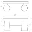 Plafoniera spot aluminiu Philips Paisley 2x5.5W GU10 PC02730