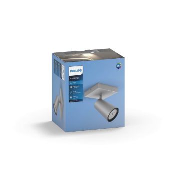 Plafoniera spot aluminiu Philips Paisley 5.5W GU10 PC02732