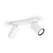 Plafoniera spot alba Philips Pongee 2x5.5W GU10 PC02733
