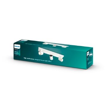 Plafoniera spot alba Philips Runner 3x20W GU10 PC02747