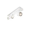 Plafoniera spot alba Philips Runner 3x20W GU10 PC02747