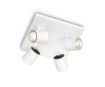 Plafoniera spot alba Philips Runner 4x20W GU10 PC02748
