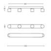 Plafoniera LED aluminiu Philips Star 4x4.5W 2000lm lumina calda PC02750