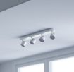 Plafoniera LED aluminiu Philips Star 4x4.5W 2000lm lumina calda PC02750