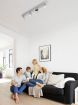 Plafoniera LED aluminiu Philips Star 4x4.5W 2000lm lumina calda PC02750