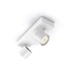 Plafoniera LED alba Philips Star 2x4.5W 1000lm lumina calda PC02751