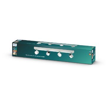 Plafoniera LED alba Philips Star 4x4.5W 2000lm lumina calda PC02752