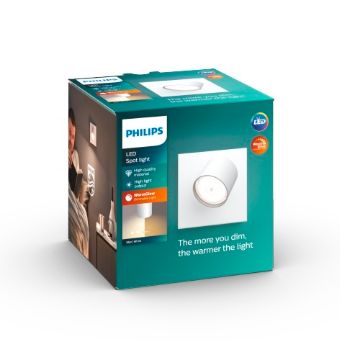 Plafoniera LED alba Philips Star 4.5W 500lm lumina calda PC02758