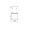 Aplica LED exterior Philips Antelope White 6W 600lm lumina neutra PC02762