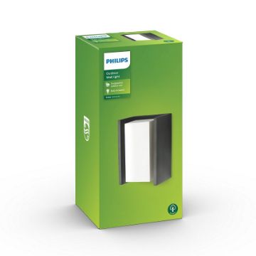Aplica exterior antracit Philips Bridge 42W E27 IP44 PC02765