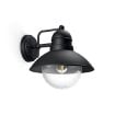 Aplica exterior neagra Philips Hoverfly 60W E27 IP44 PC02779