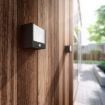 Aplica LED exterior neagra Philips Macaw senzor miscare 3.5W 320lm lumina calda PC02782