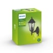 Aplica exterior neagra Philips Peking 60W E27 IP44 PC02791