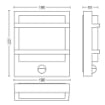 Aplica LED exterior antracit Philips Petronia senzor miscare 12W 1200lm PC02793