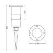 Spot LED exterior negru Philips Puled 5W 395lm lumina calda PC02794